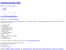 Tablet Screenshot of blog.optimumbodies.com